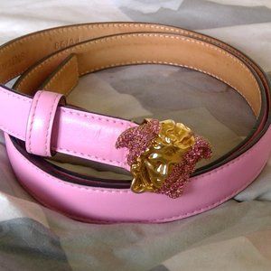 Versace La Medusa Leather Belt